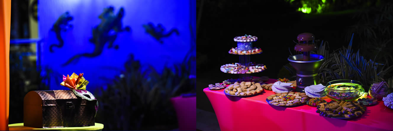 buzon y fuente de chocolates
